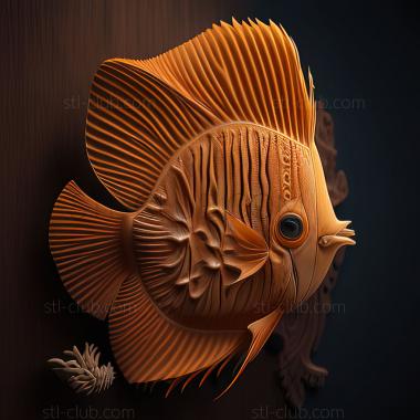 3D model st Bolivian butterfly fish (STL)